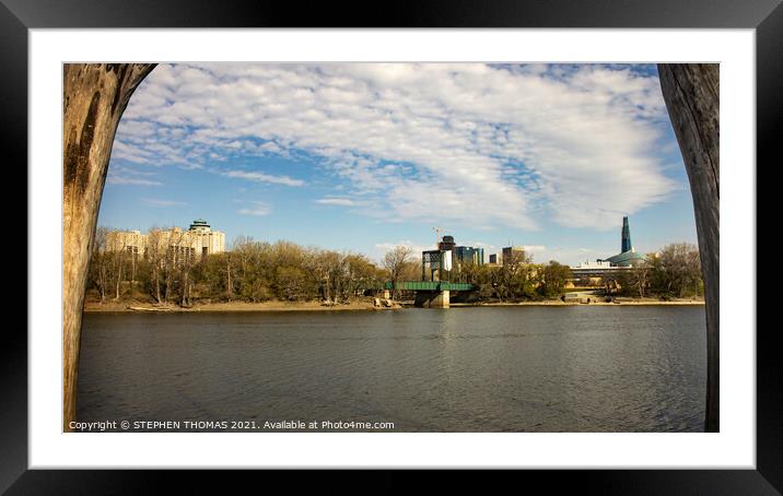 Across From The Forks Framed Mounted Print by STEPHEN THOMAS