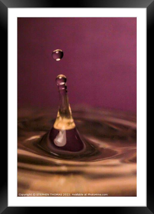 Pop The Cork Framed Mounted Print by STEPHEN THOMAS