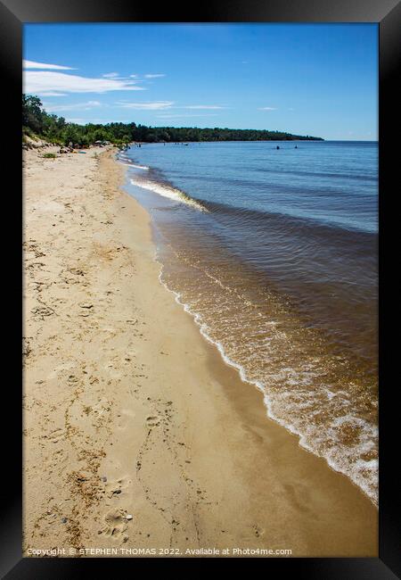 Victoria Beach, Manitoba, Canada Framed Print by STEPHEN THOMAS