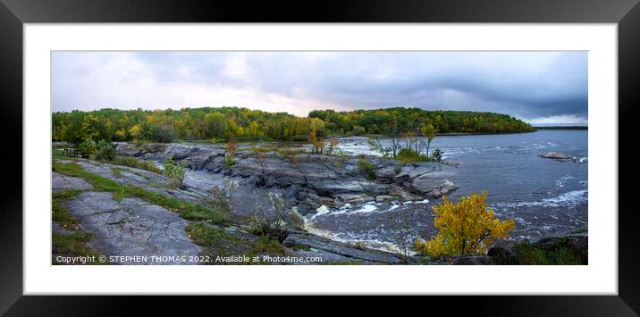  The Confluence of The Whitemouth and The Winnipeg Rivers - Pano Framed Mounted Print by STEPHEN THOMAS