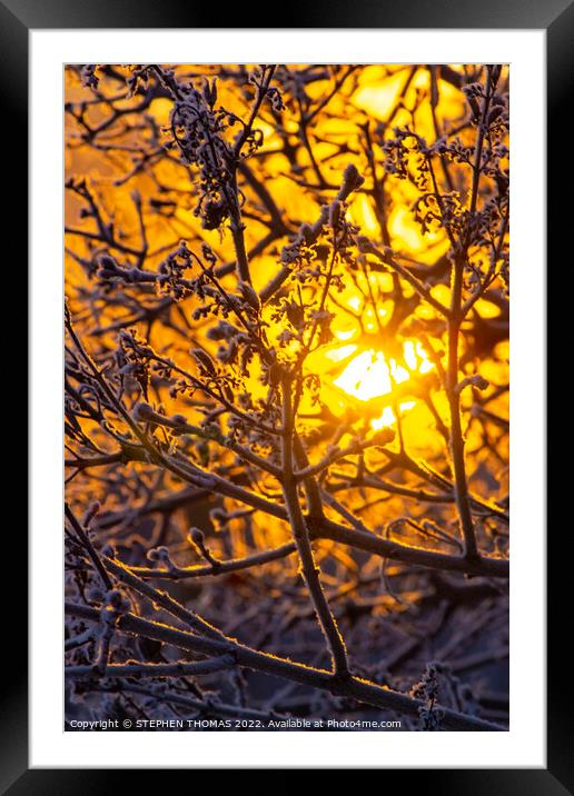 Warmth and Cold Framed Mounted Print by STEPHEN THOMAS