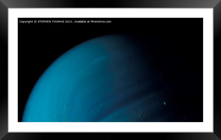 Blue Planet Framed Mounted Print by STEPHEN THOMAS