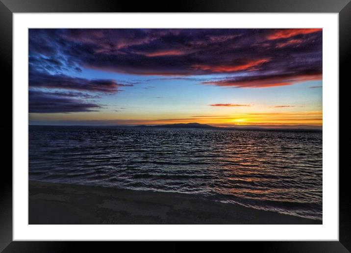 Beautiful colours across the Solway Firth  Framed Mounted Print by Daryn Davies