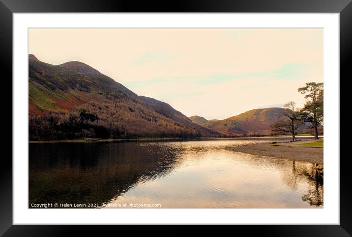 The warmth of the Mountain View  Framed Mounted Print by Pelin Bay