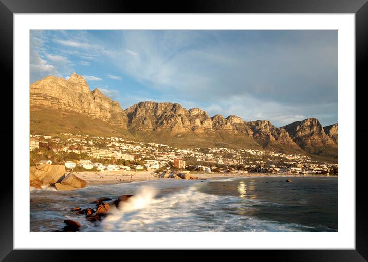 Camps Bay, South Africa Framed Mounted Print by Neil Overy
