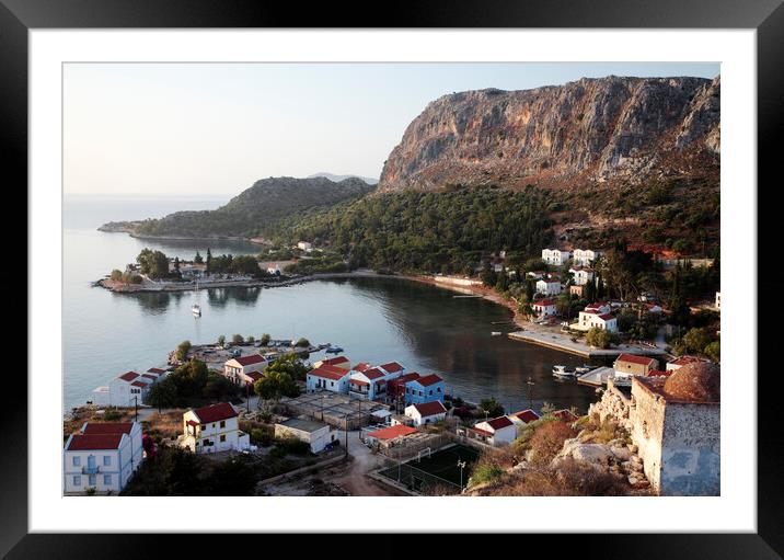 Kastellorizo at Dawn, Greece Framed Mounted Print by Neil Overy