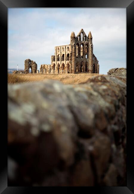 Whitby Abbey Framed Print by Neil Overy