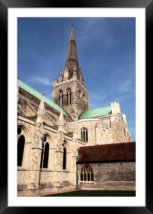 Chichester cathedral Framed Mounted Print by Neil Overy