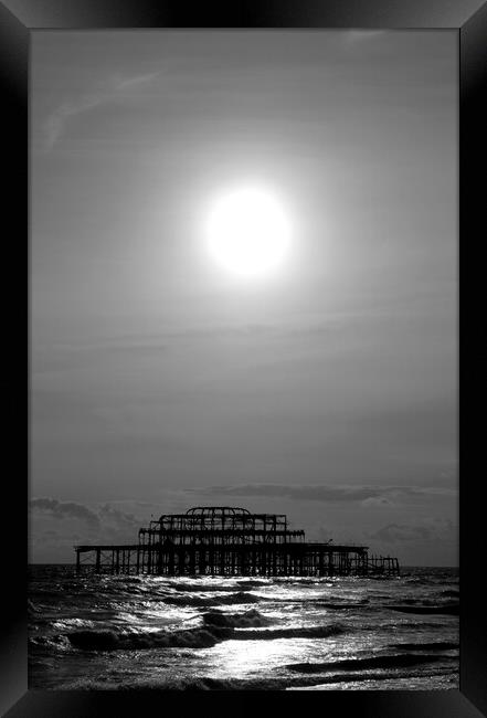 Brighton West Pier  Framed Print by Neil Overy