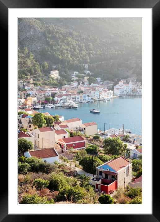 Kastellorizo or Meis Island, Greece Framed Mounted Print by Neil Overy