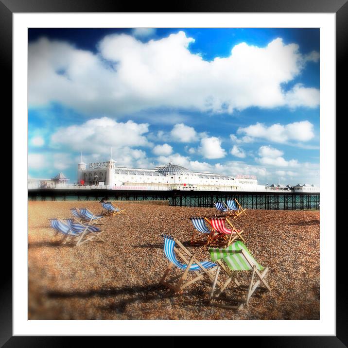 Brighton Palace Pier Toy Camera Effect Framed Mounted Print by Neil Overy