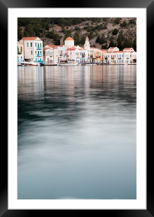 Kastellorizo or Meis Island, Greece Framed Mounted Print by Neil Overy
