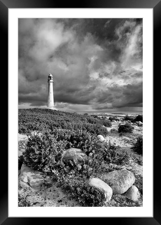 Slangkop Lighthouse, Kommetjie, near Cape Town Framed Mounted Print by Neil Overy