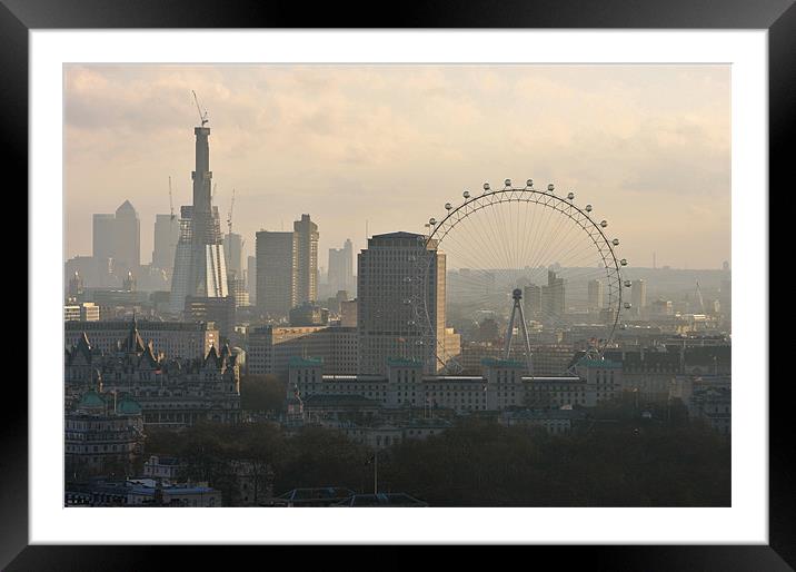 London Skyline Framed Mounted Print by David Gardener