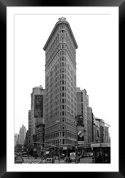 Flatiron Building, New York Framed Mounted Print by David Gardener