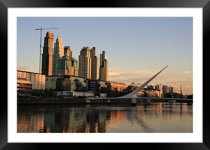 Puerto Madero, Buenos Aires Framed Mounted Print by David Gardener