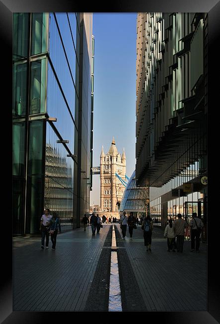 More London and Tower Bridge Framed Print by David Gardener