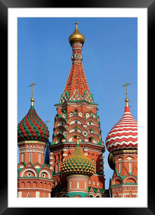 St. Basil's Cathedral, Moscow Framed Mounted Print by David Gardener