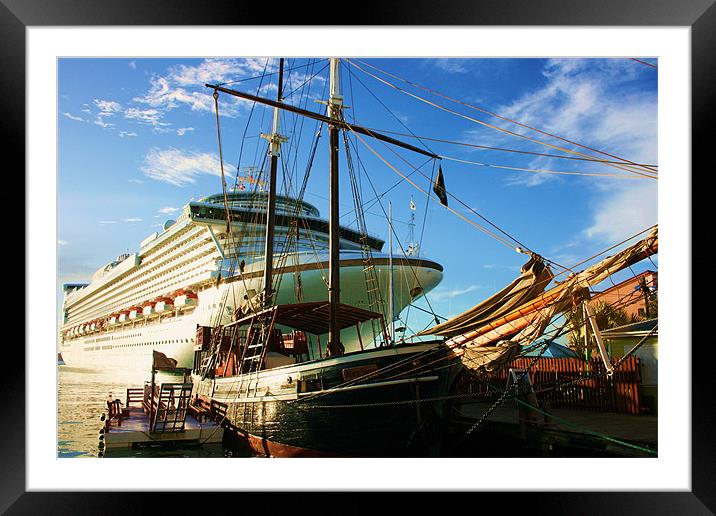 Seafaring Contrasts Framed Mounted Print by David Gardener