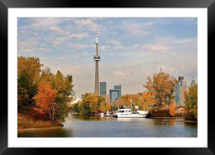 Toronto Skyline from Center Island Framed Mounted Print by David Gardener