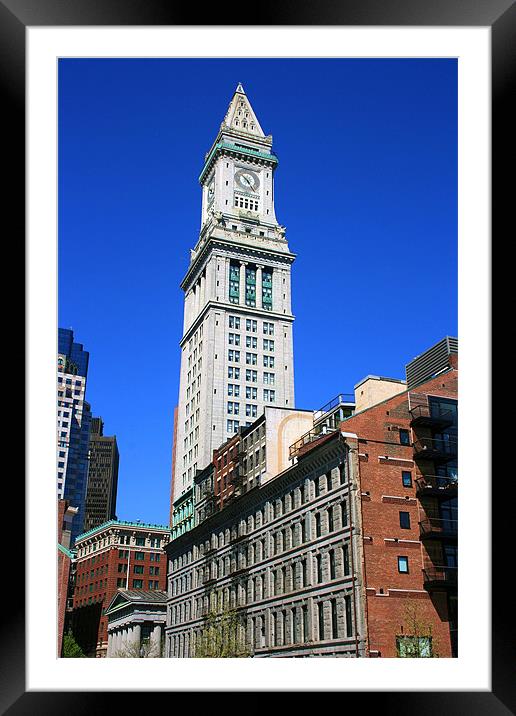 Custom House, Boston Framed Mounted Print by David Gardener