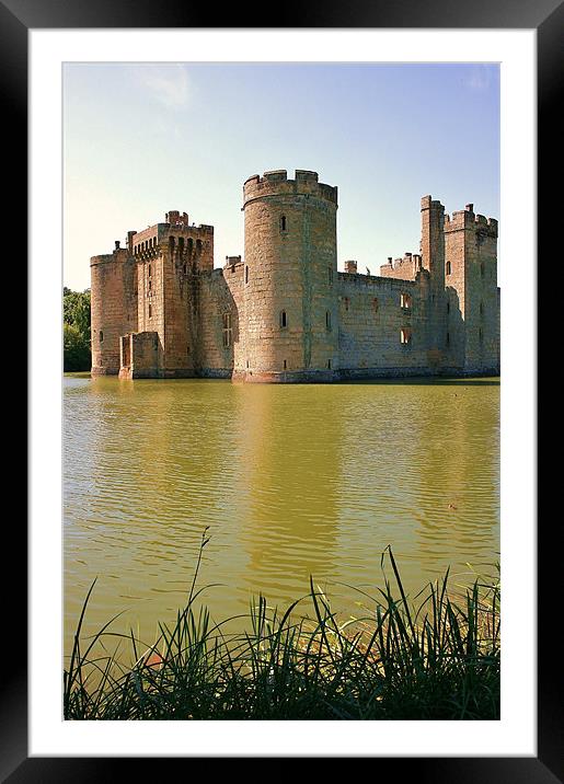 Bodiam Castle Framed Mounted Print by David Gardener