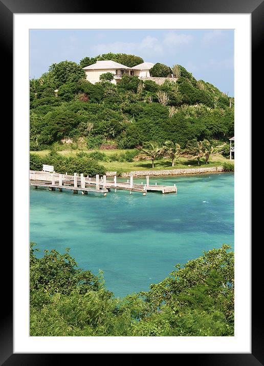 Long Bay, Antigua Framed Mounted Print by David Gardener