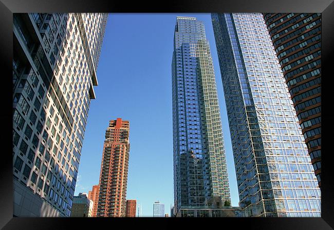 Chelsea Skyline, New York Framed Print by David Gardener