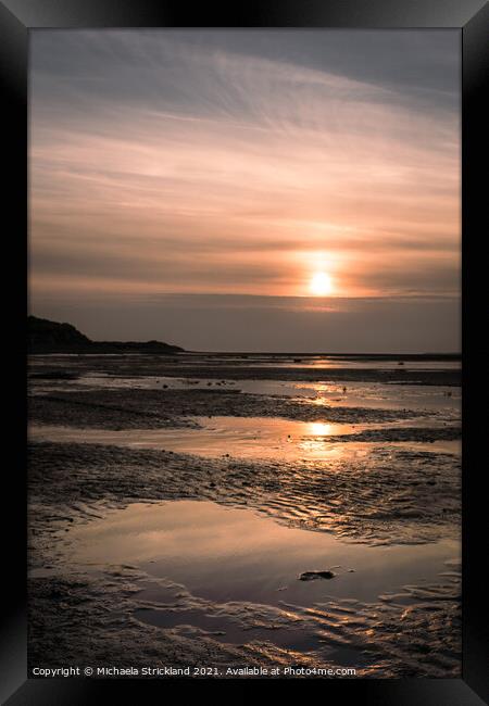 Roanhead sunset Framed Print by Michaela Strickland