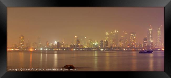 Mumbai Abstract  Framed Print by travel life27