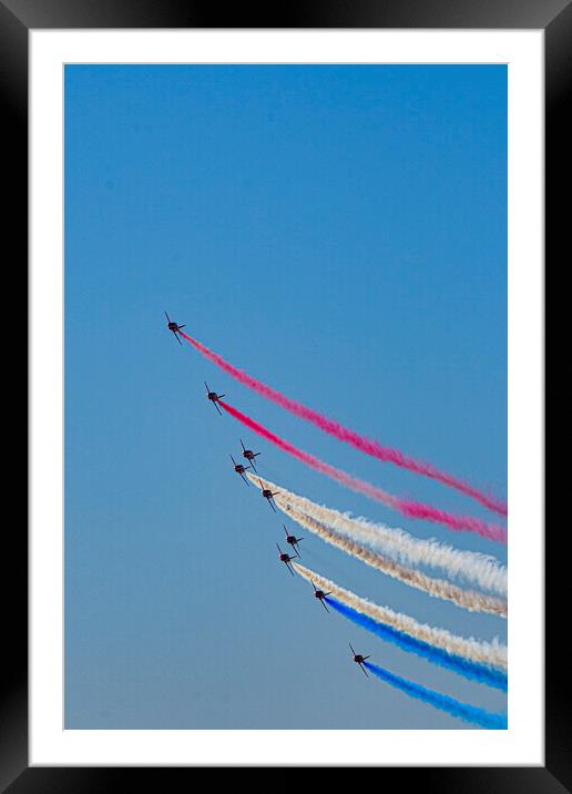 Red arrows Framed Mounted Print by Brett Taylor