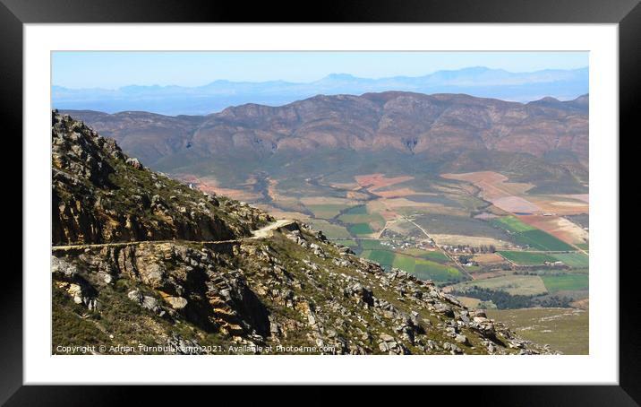 Southern view of Swartberg Pass  Framed Mounted Print by Adrian Turnbull-Kemp