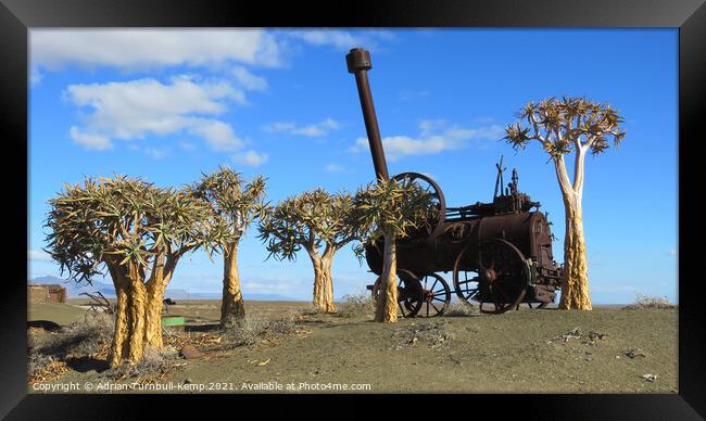 Abandoned steam engine Framed Print by Adrian Turnbull-Kemp