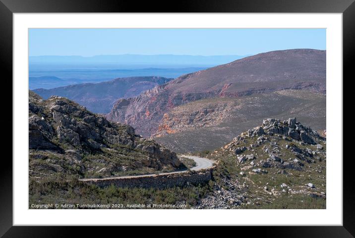 Hairpin bend above the Teeberg view site Framed Mounted Print by Adrian Turnbull-Kemp