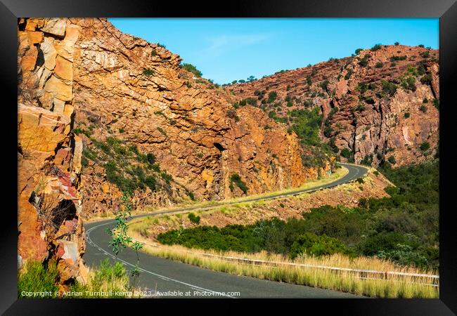 Sharp bends and curves Framed Print by Adrian Turnbull-Kemp