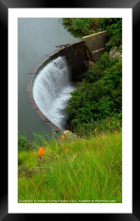 Langtoon Dam spillway, Golden Gate Highlands National Park, Free State  Framed Mounted Print by Adrian Turnbull-Kemp