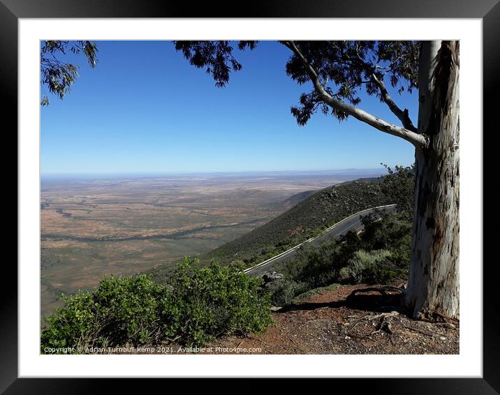 View from van Rhyn Pass near Vanrhynsdorp , Western Cape Framed Mounted Print by Adrian Turnbull-Kemp