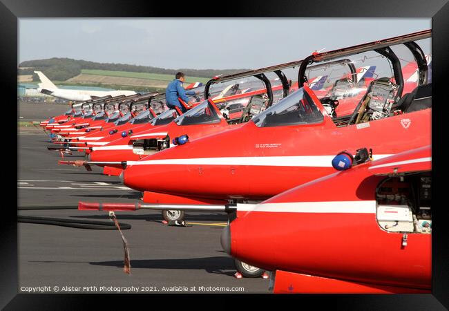 Red Arrows Ready Framed Print by Alister Firth Photography