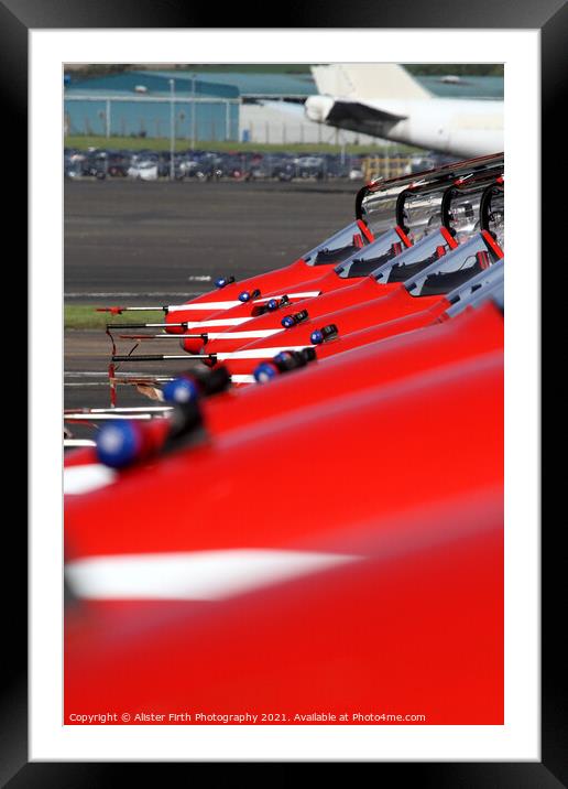 Red Arrows Cockpits nose cones Framed Mounted Print by Alister Firth Photography