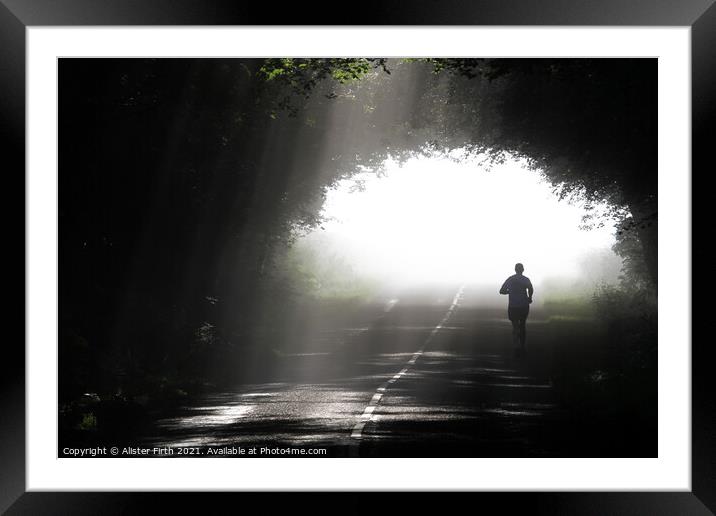 The Runner Framed Mounted Print by Alister Firth Photography