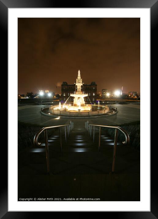 Doulton Fountain  Framed Mounted Print by Alister Firth Photography
