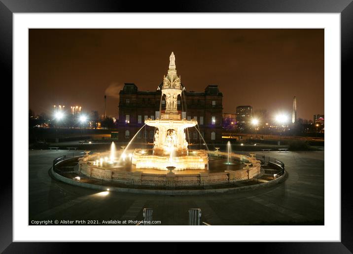 Doulton Fountain Framed Mounted Print by Alister Firth Photography