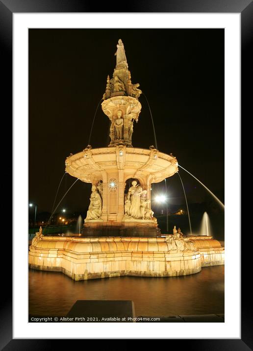 Doulton Fountain Framed Mounted Print by Alister Firth Photography