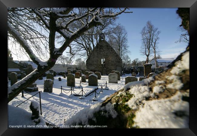 Winter Auld Kirk  Framed Print by Alister Firth Photography
