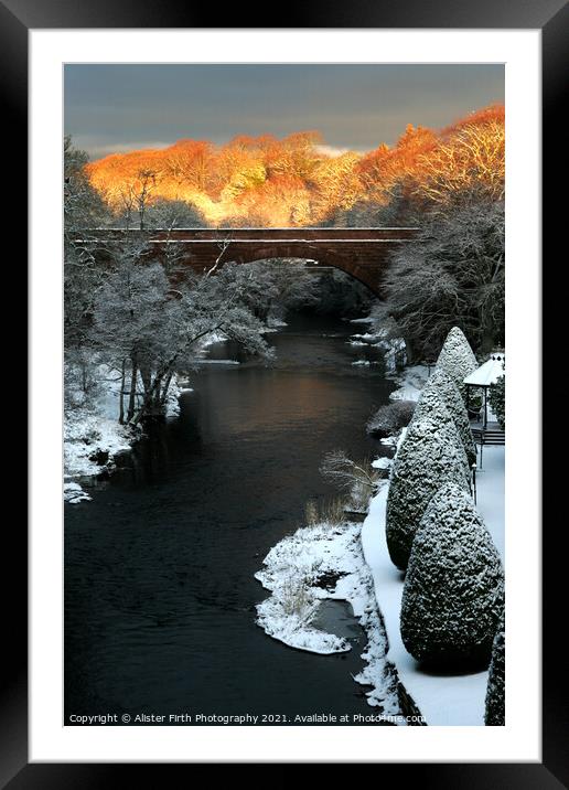Winter sunrise over the River Doon Framed Mounted Print by Alister Firth Photography