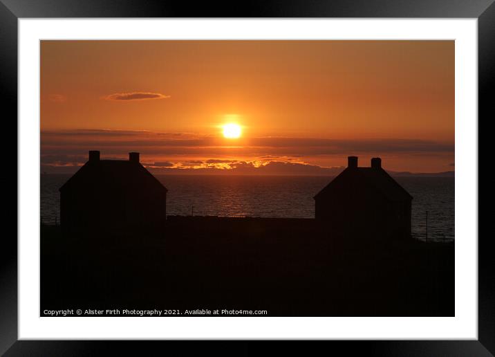 West Coast Sunset Framed Mounted Print by Alister Firth Photography