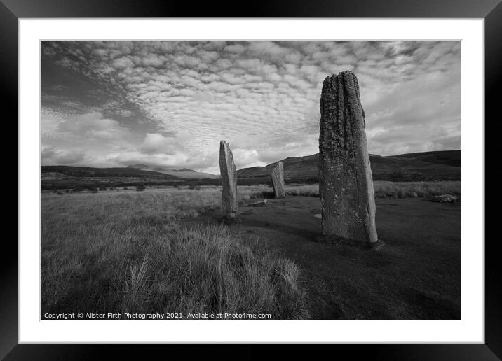 Standing Stones Machrie Moor Framed Mounted Print by Alister Firth Photography