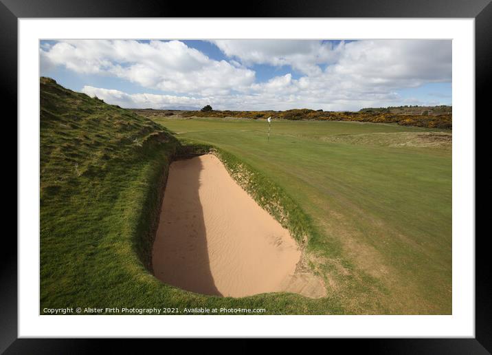 The Postage Stamp Hole & Bunker Framed Mounted Print by Alister Firth Photography