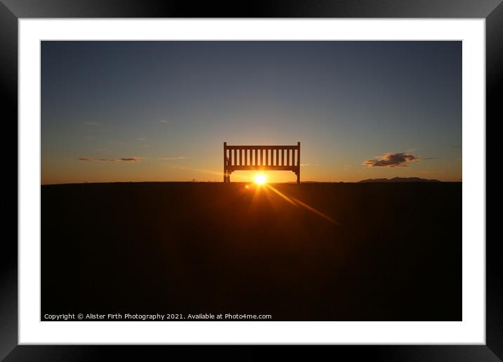 The Waiting Bench Framed Mounted Print by Alister Firth Photography