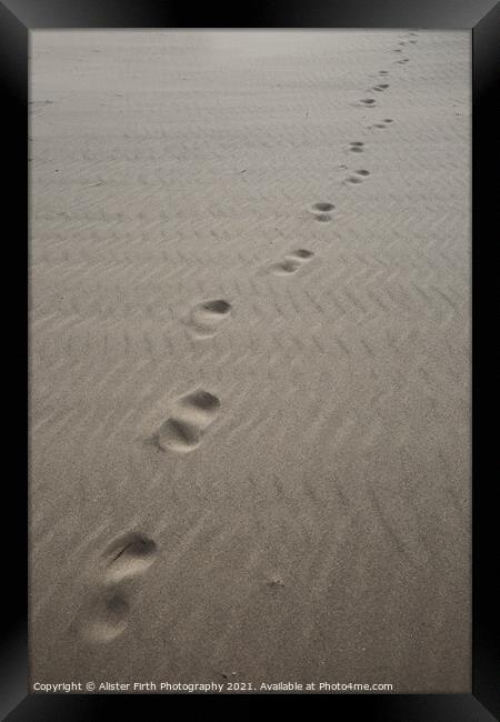 Footprints Framed Print by Alister Firth Photography